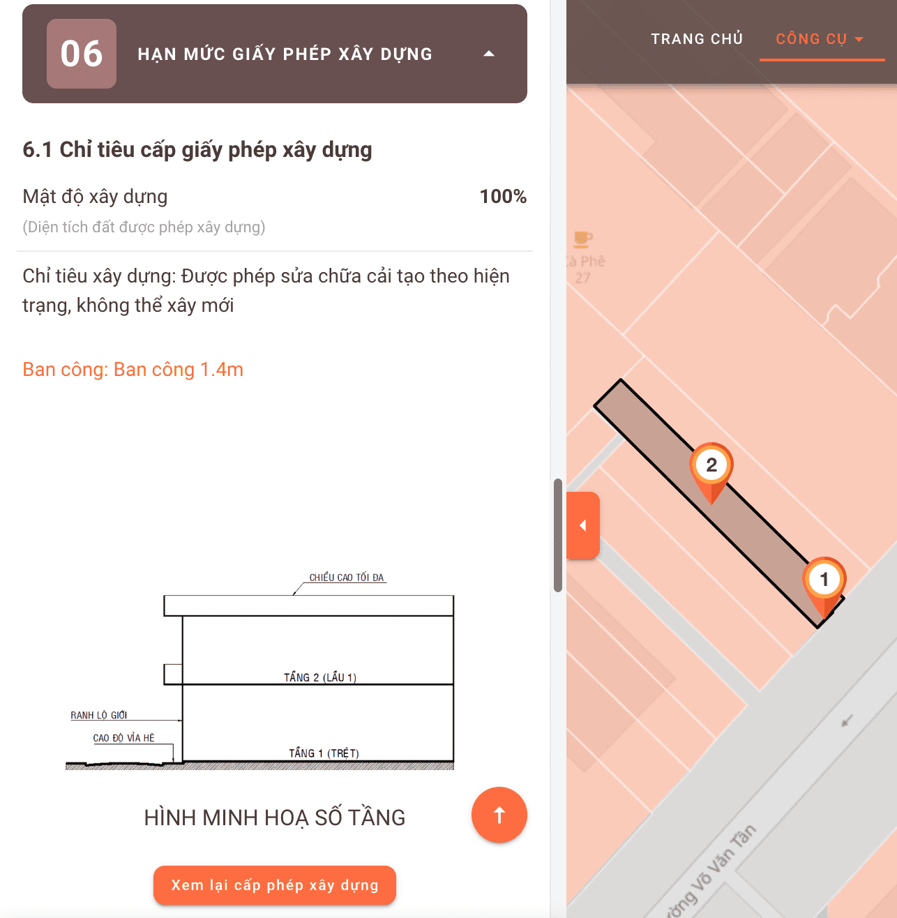 Kiểm tra thông tin xây dựng trên website GNha.vn